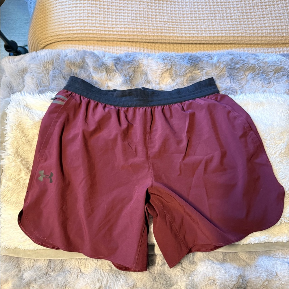 Men’s Under Armour Burgundy Athletic Shorts